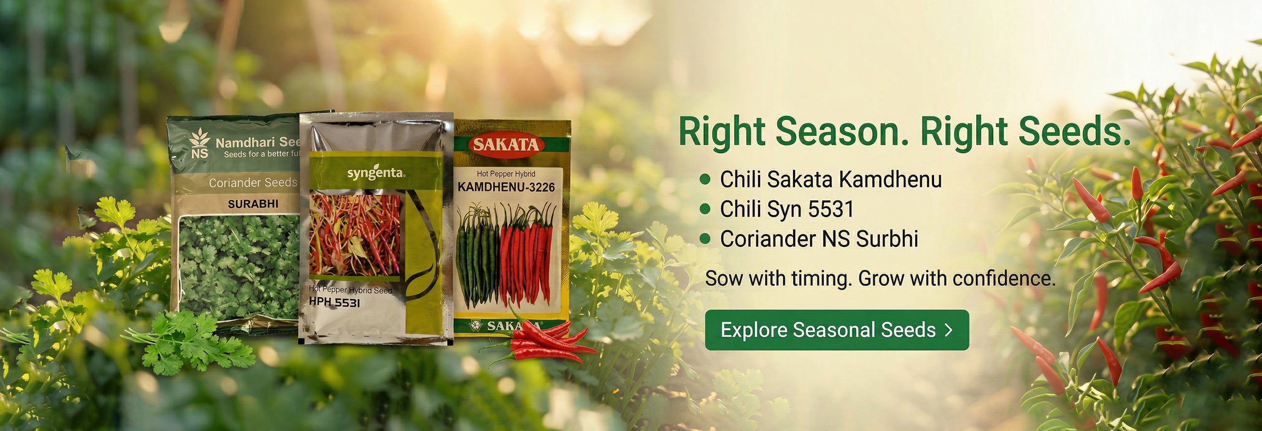 Right Seeds For Seasonal Farming