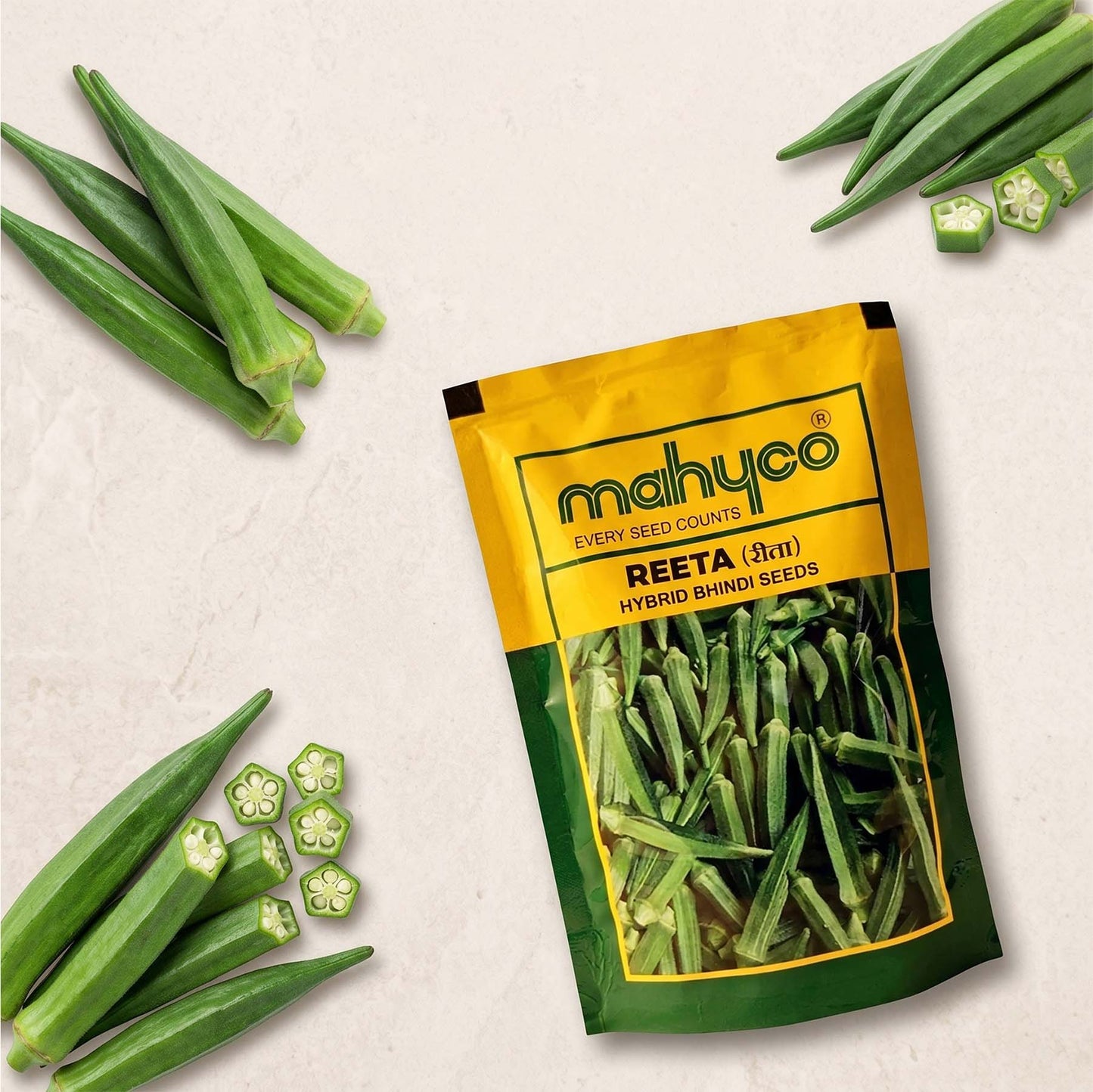 Bhendi Mahyco Reeta Seeds Online | Dhartibeej