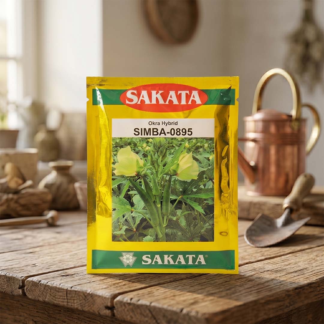 Bhendi Sakata Simba 0895 Seeds for High Yield Farming | Dhartibeej