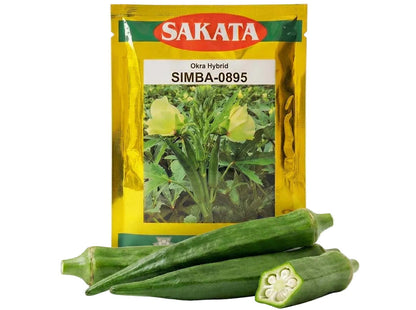 Bhendi Sakata Simba 0895 Seeds for High Yield Farming | Dhartibeej