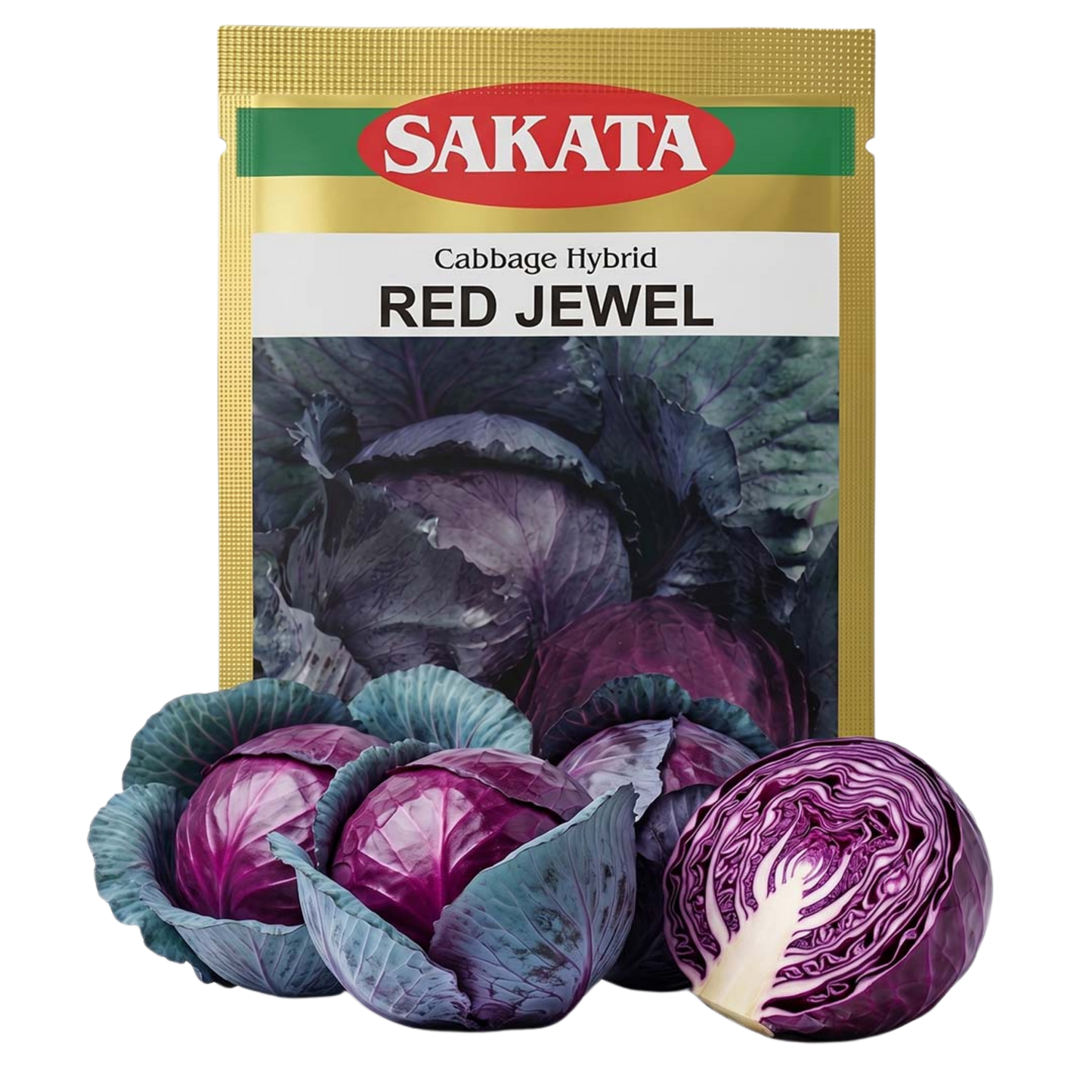 Cabbage Sakata Red Jewel Seeds Online | Dhartibeej
