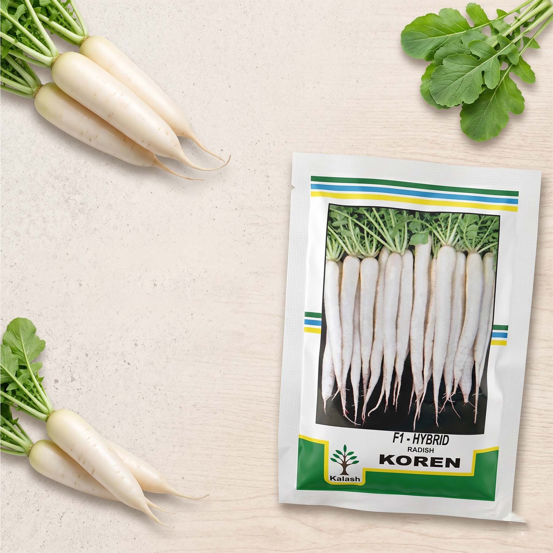 Radish Kalash Koren Seeds Online | Dhartibeej